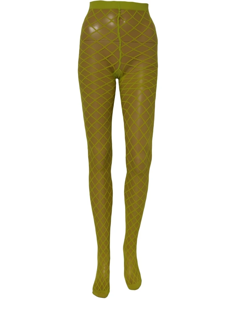 Green Nylon Fishnet Pantyhose Stockings Socks