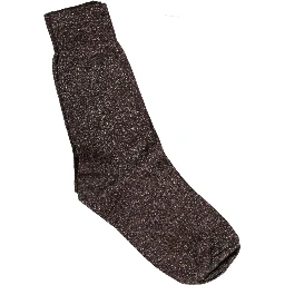 Dark Brown Viscose Mid Calf Accessory Socks