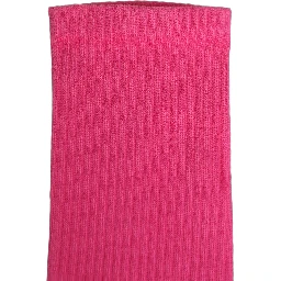 Pink Cotton Ribbed Mid Calf Women Accessory Socks