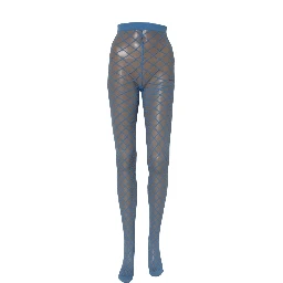 Light Blue Nylon Fishnet Pantyhose Stockings Socks