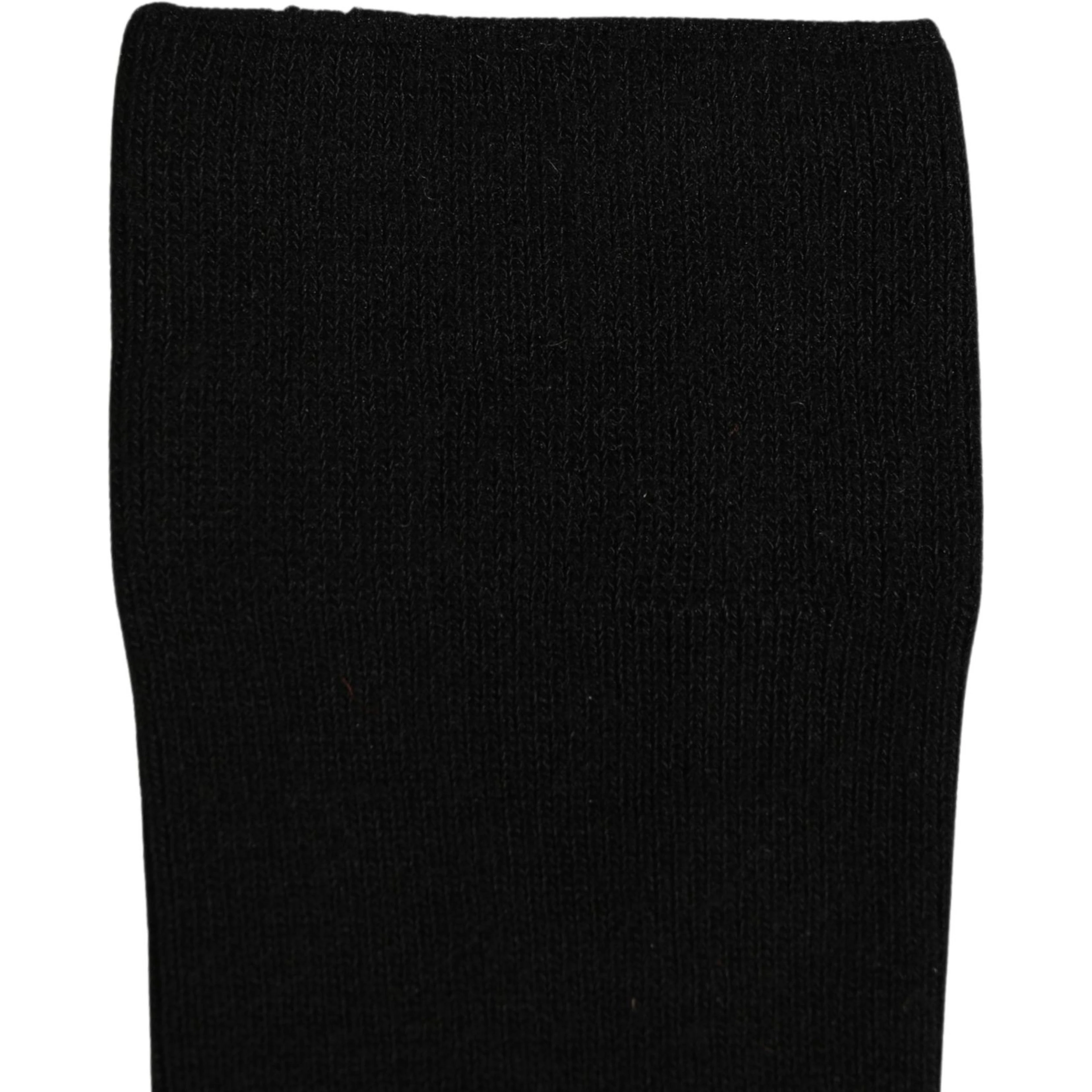 Men Black Viscose Logo Knee High Accessory Socks