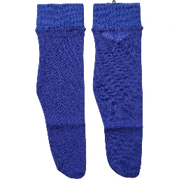 Royal Blue Mid Calf Sheer Nylon Accessory Socks