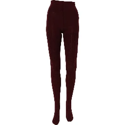 Burgundy Nylon Fishnet Pantyhose Stockings Socks
