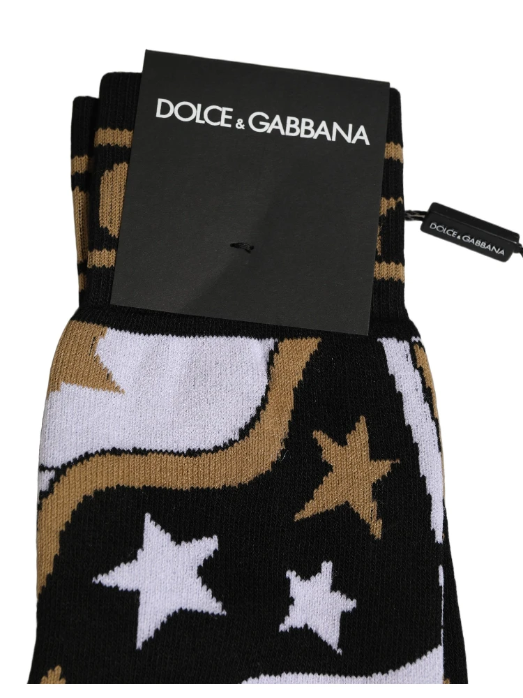White Polka Dot Over The Calf Accessory Socks