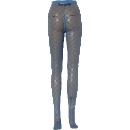 Light Blue Nylon Fishnet Pantyhose Stockings Socks