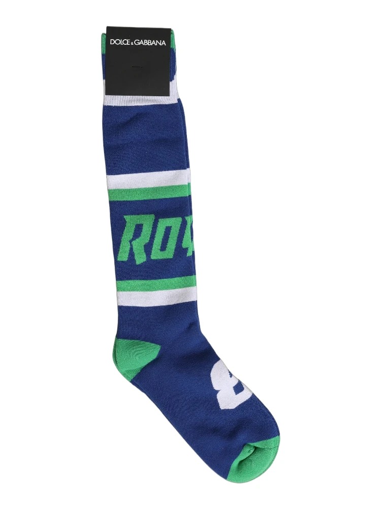 Men Multicolor Cotton Knee High Accessory Socks alternative