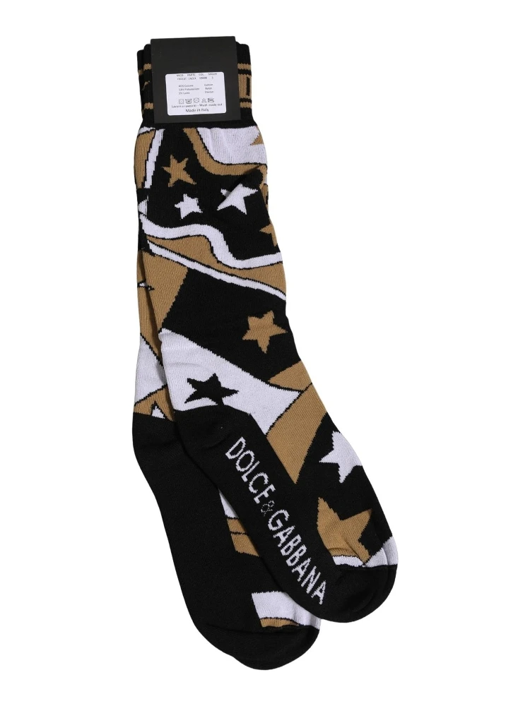 White Polka Dot Over The Calf Accessory Socks alternative