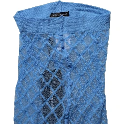 Light Blue Nylon Fishnet Pantyhose Stockings Socks