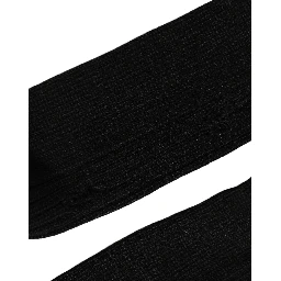 Men Black Cotton Distressed Mid Calf Accessory Socks