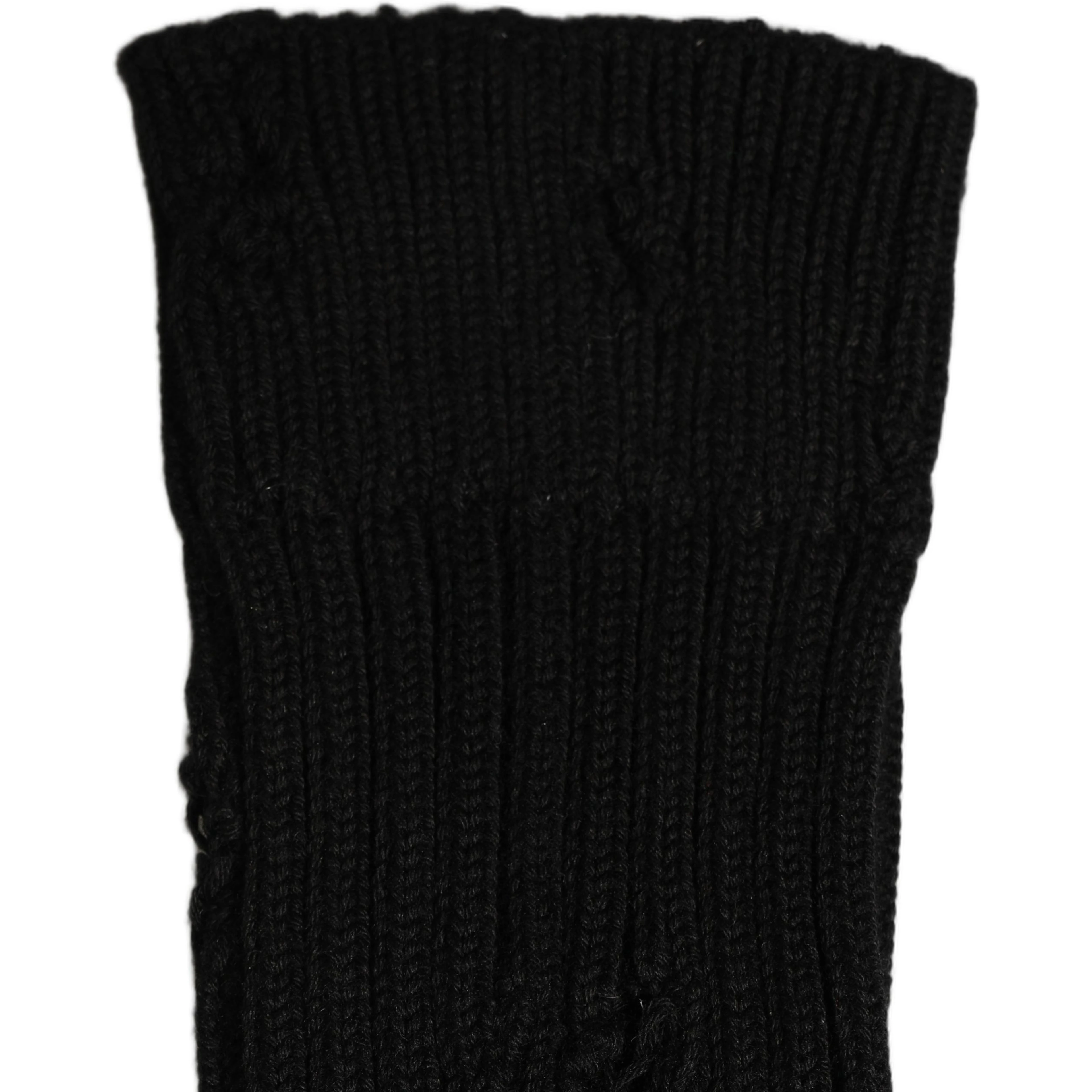Men Black Cotton Distressed Mid Calf Accessory Socks