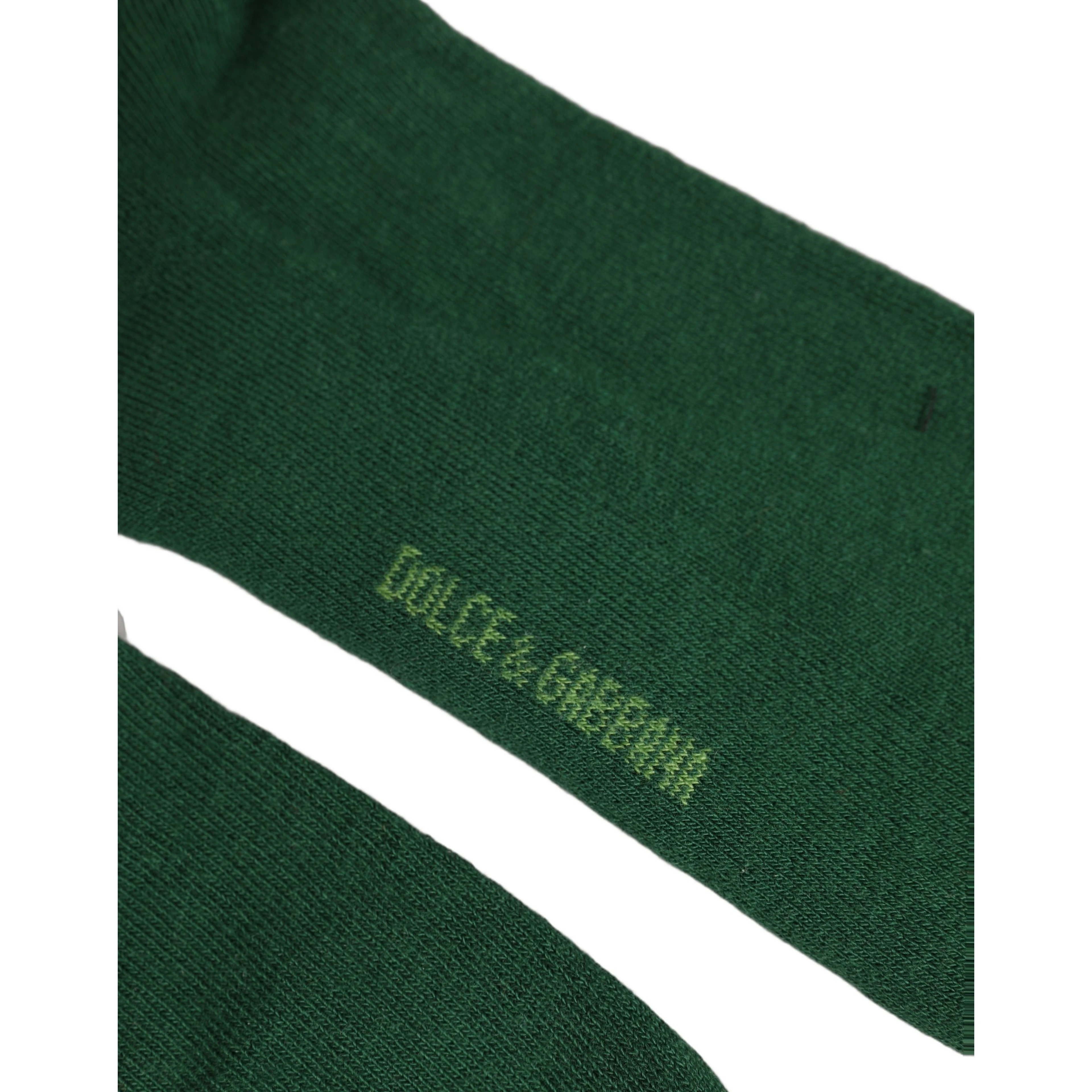 Green DG Logo Nylon Mid Calf Accessory Socks