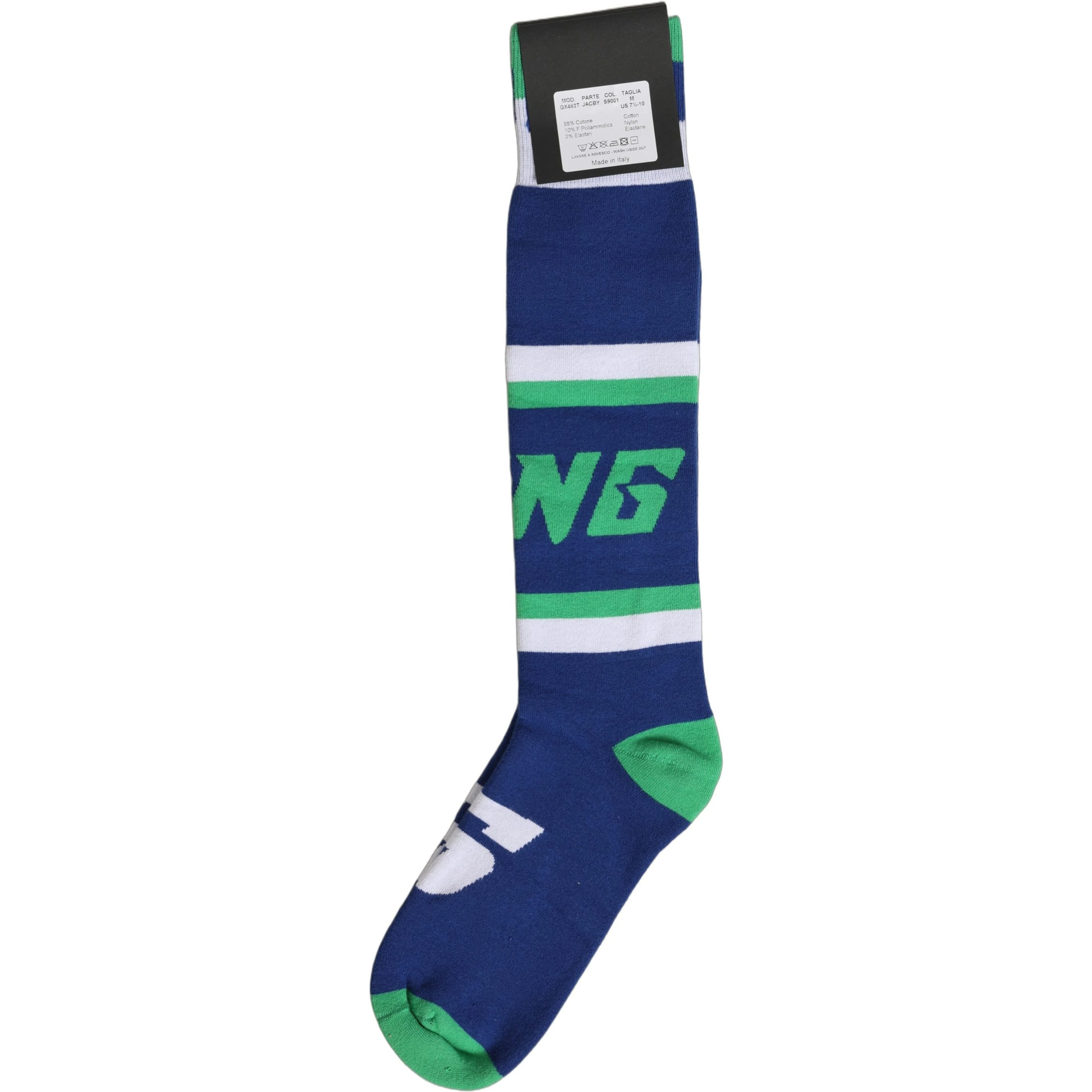 Men Multicolor Cotton Knee High Accessory Socks