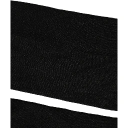Men Black Viscose Logo Knee High Accessory Socks