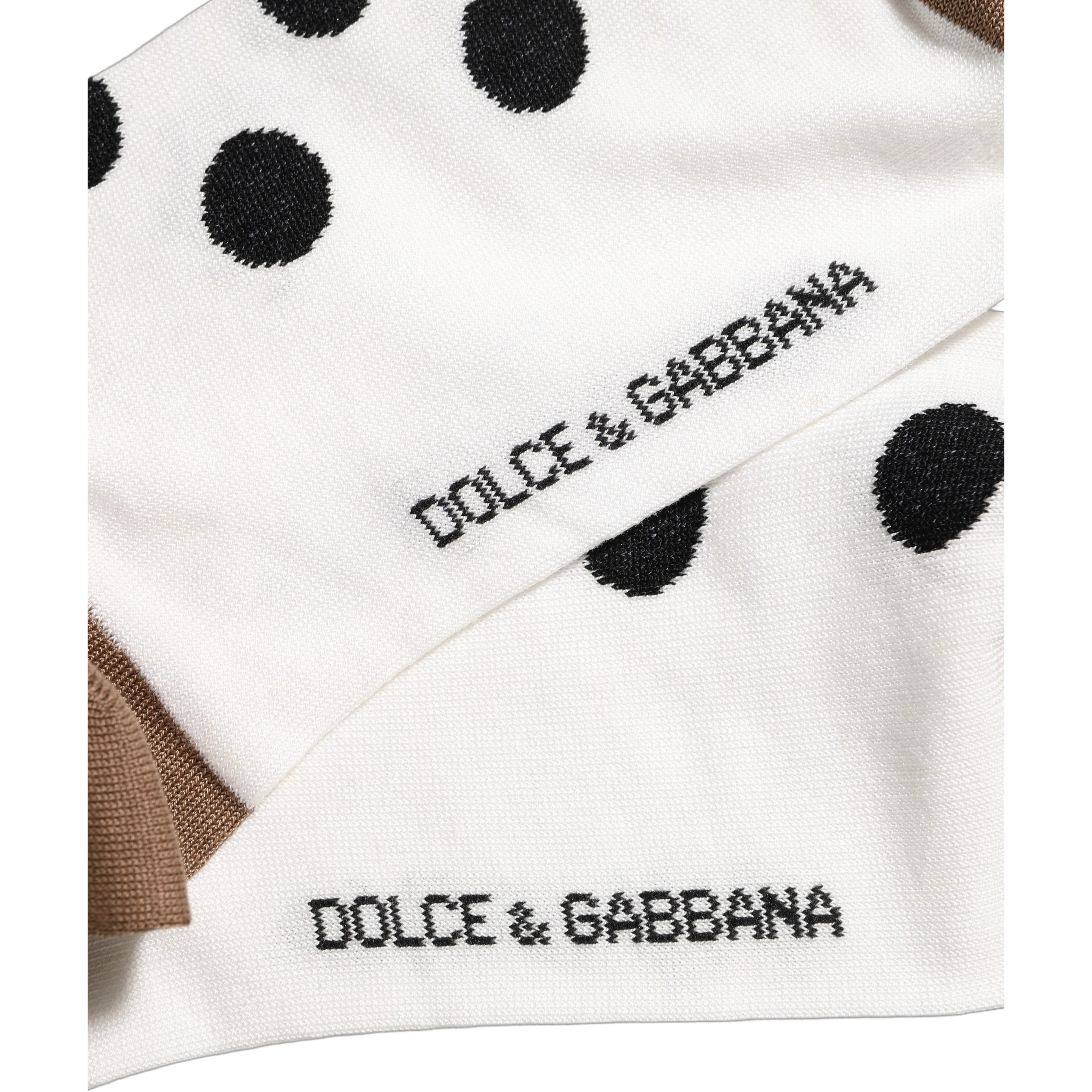White Polka Dot Over The Calf Accessory Socks