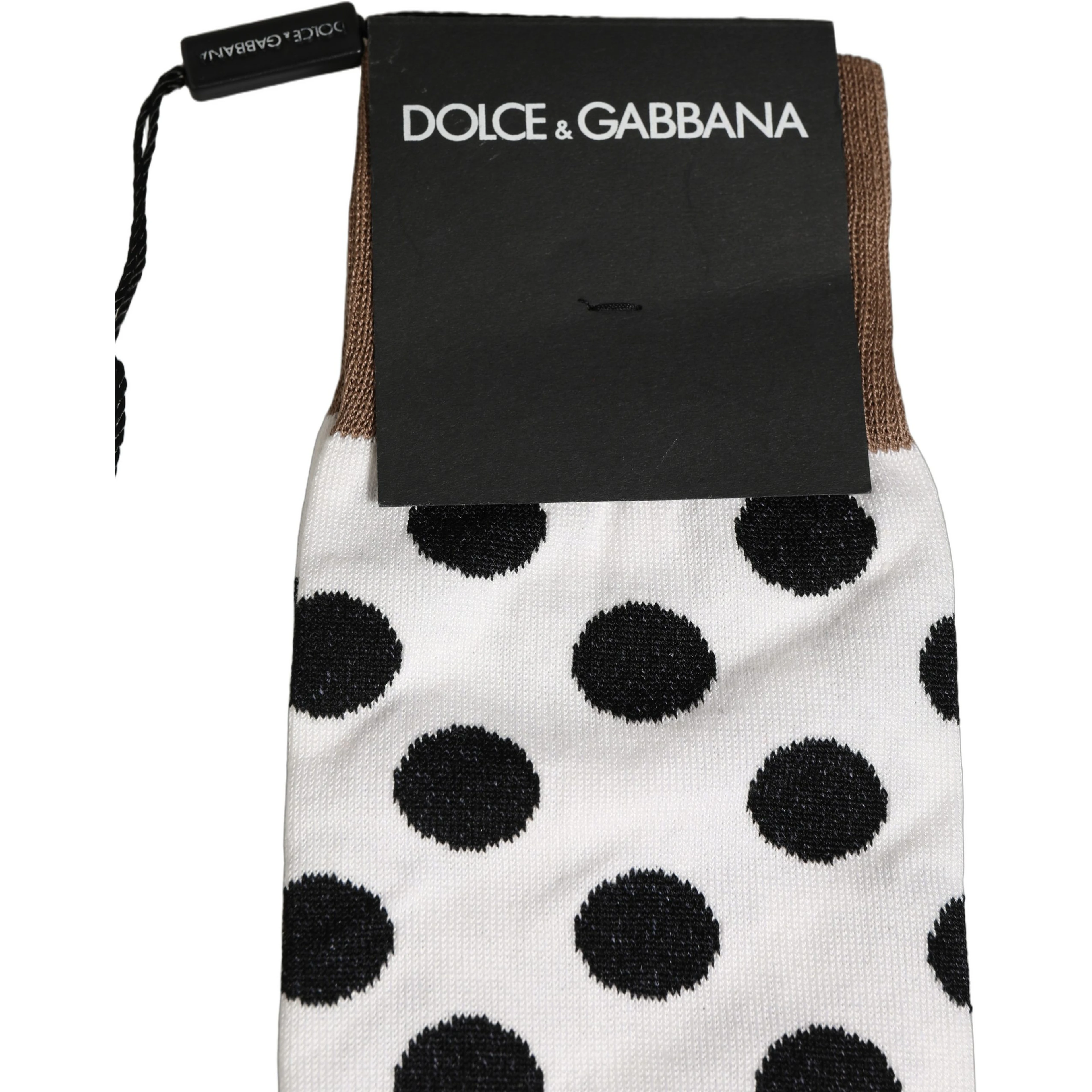 White Polka Dot Over The Calf Accessory Socks