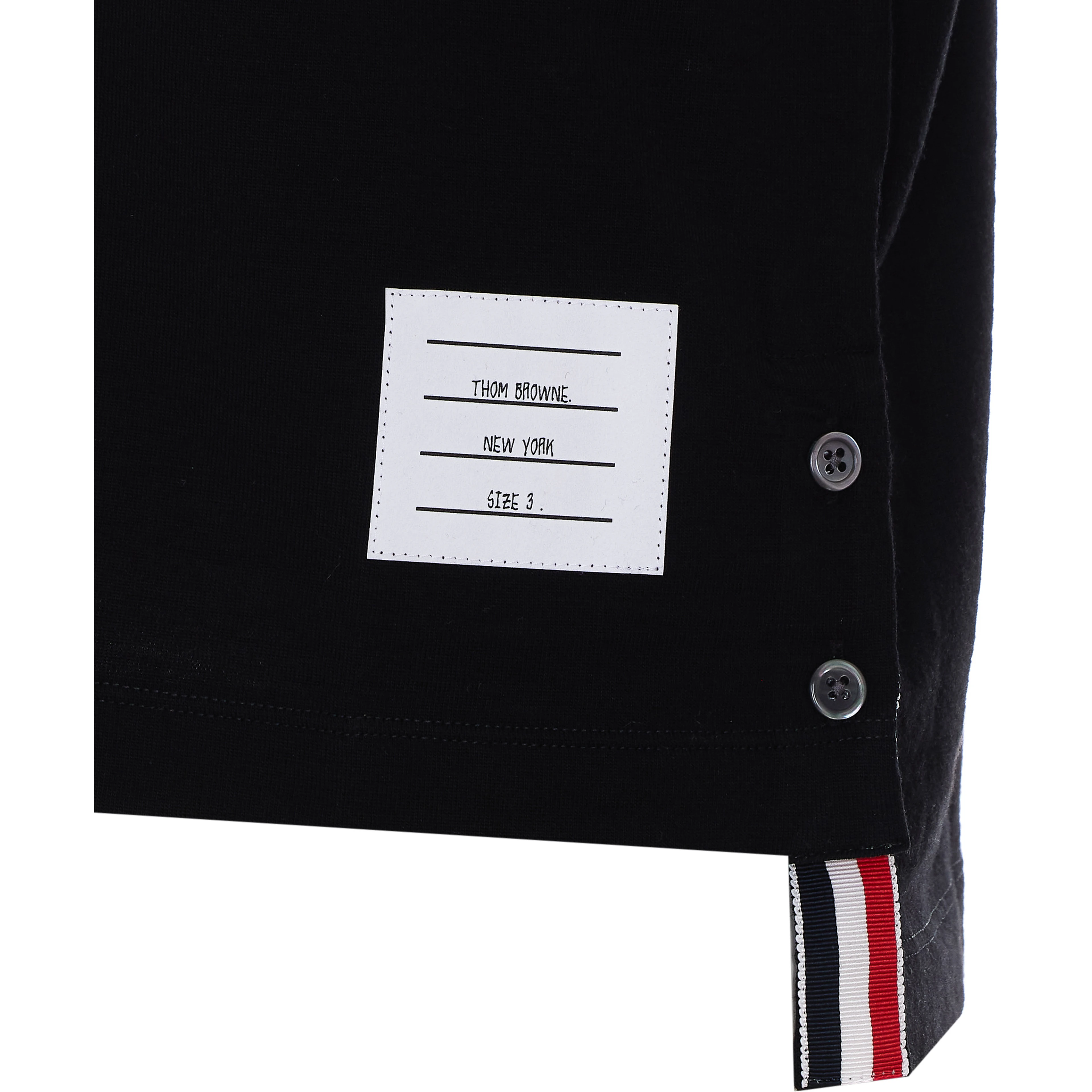 THOM BROWNE T-shirts and Polos Black