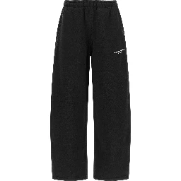 Black Cotton Athletic Pants