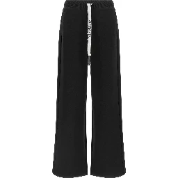 Black Cotton Casual Pants