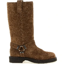 Brown Calfskin Over The Knee