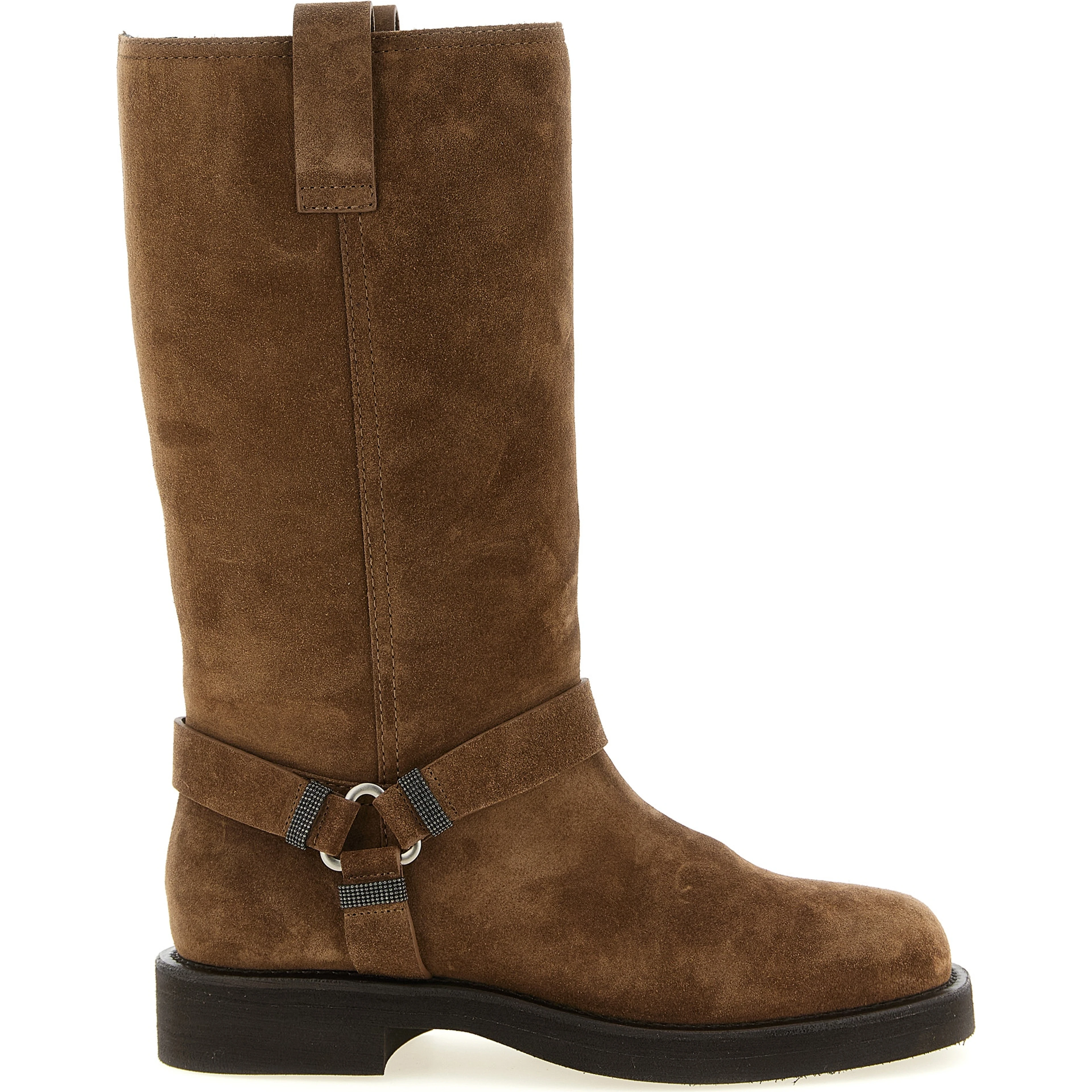 Brown Calfskin Over The Knee