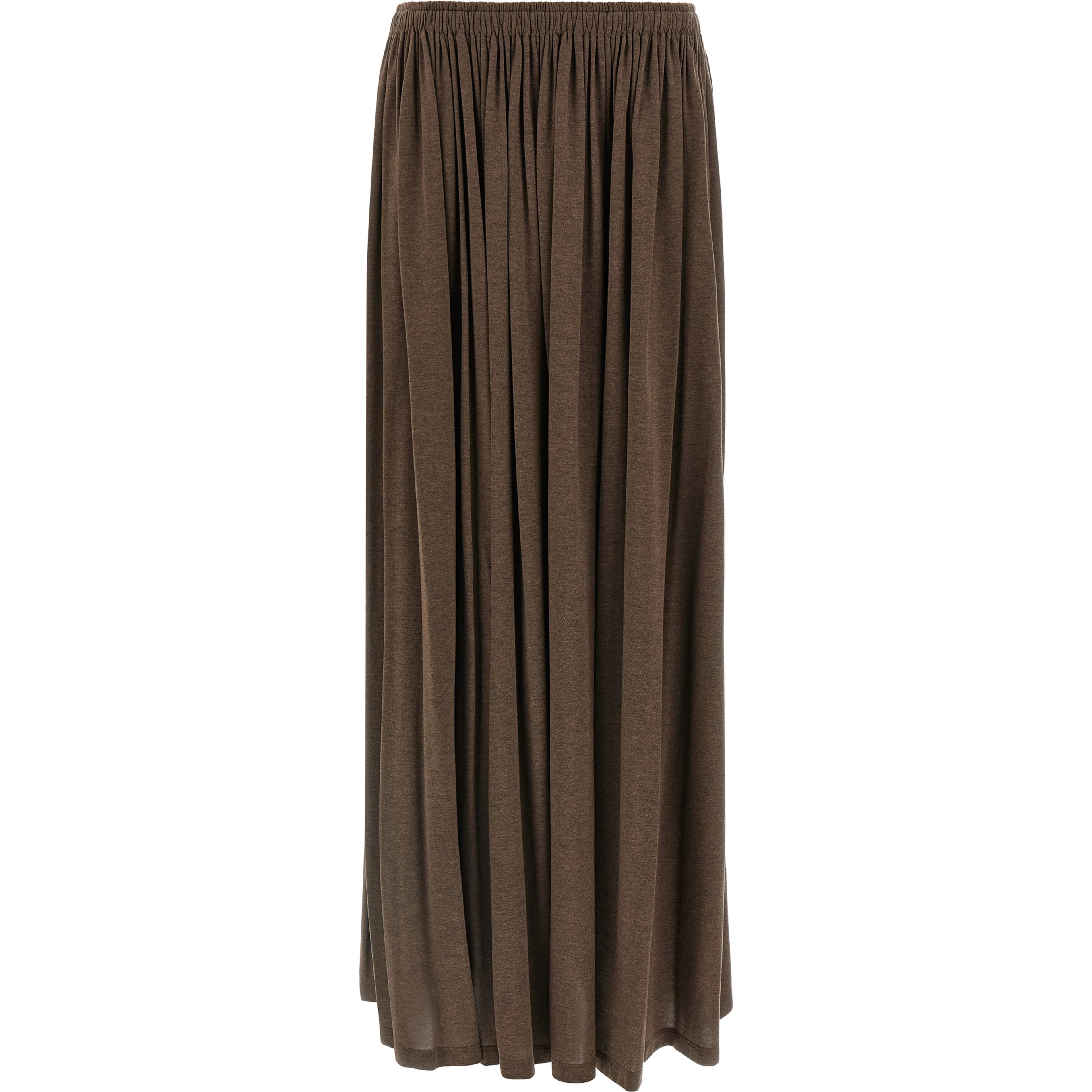 Brown Lyocell Mini Skirt