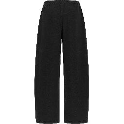 Black Cotton Athletic Pants