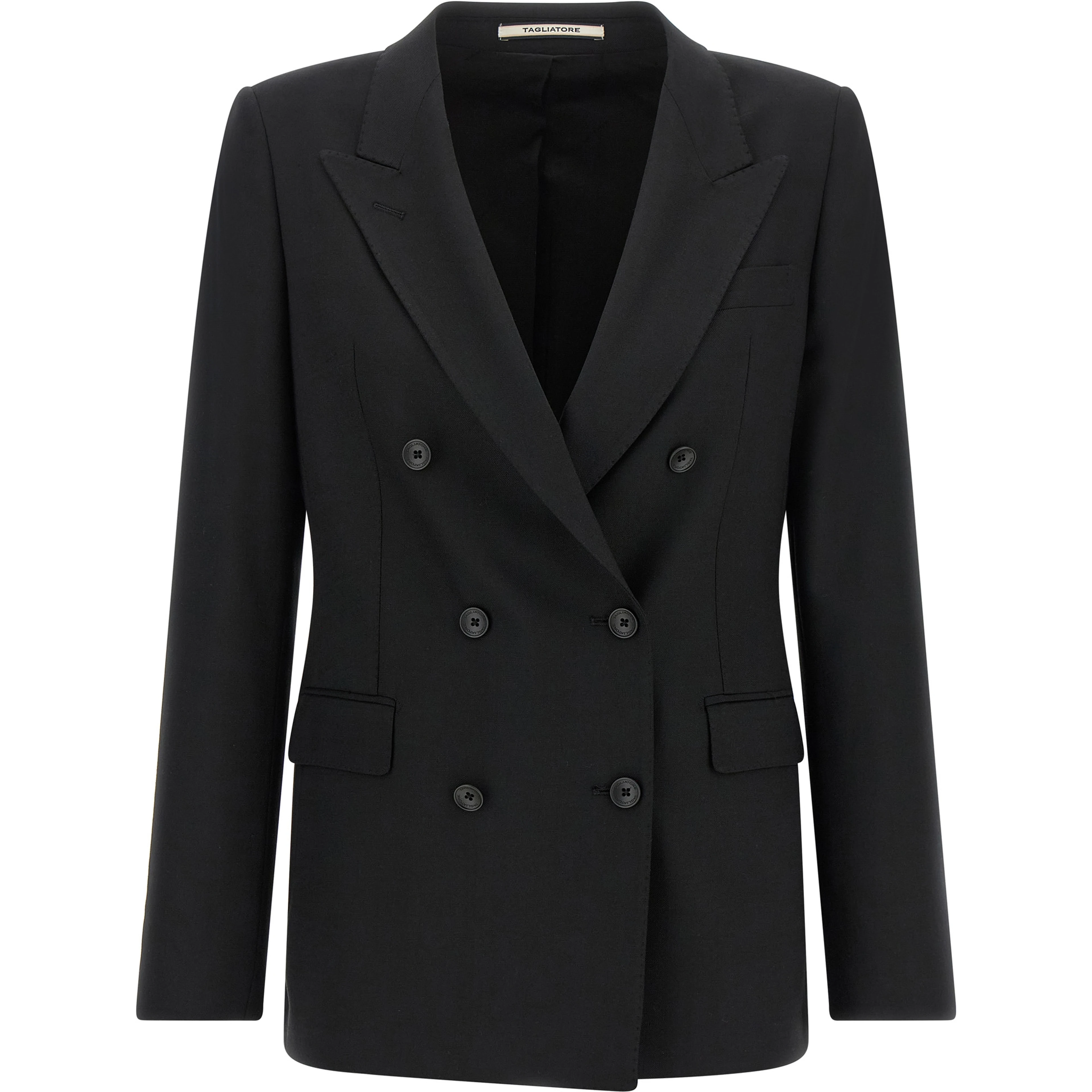 Black Polyester Blazer