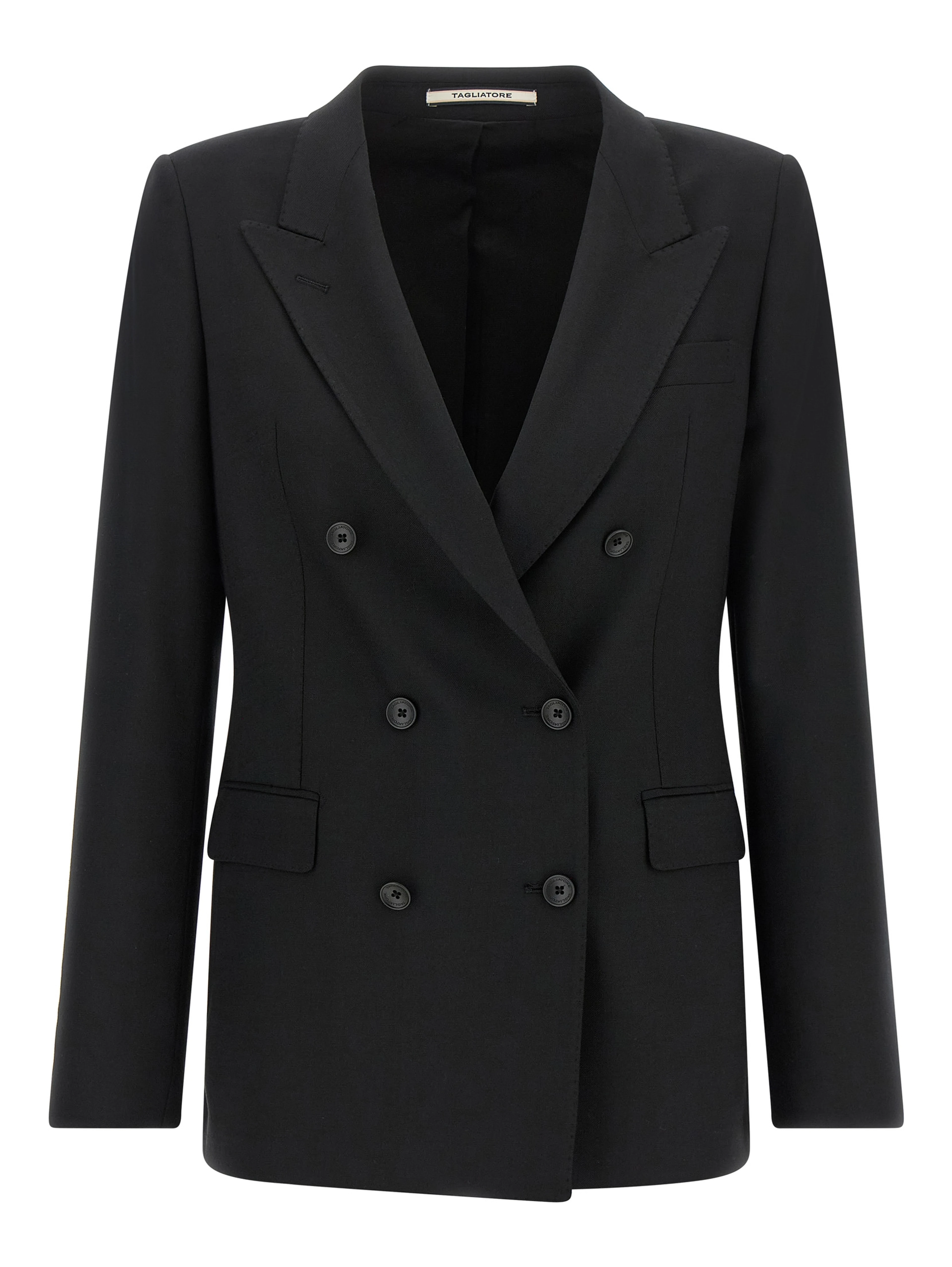 Black Polyester Blazer