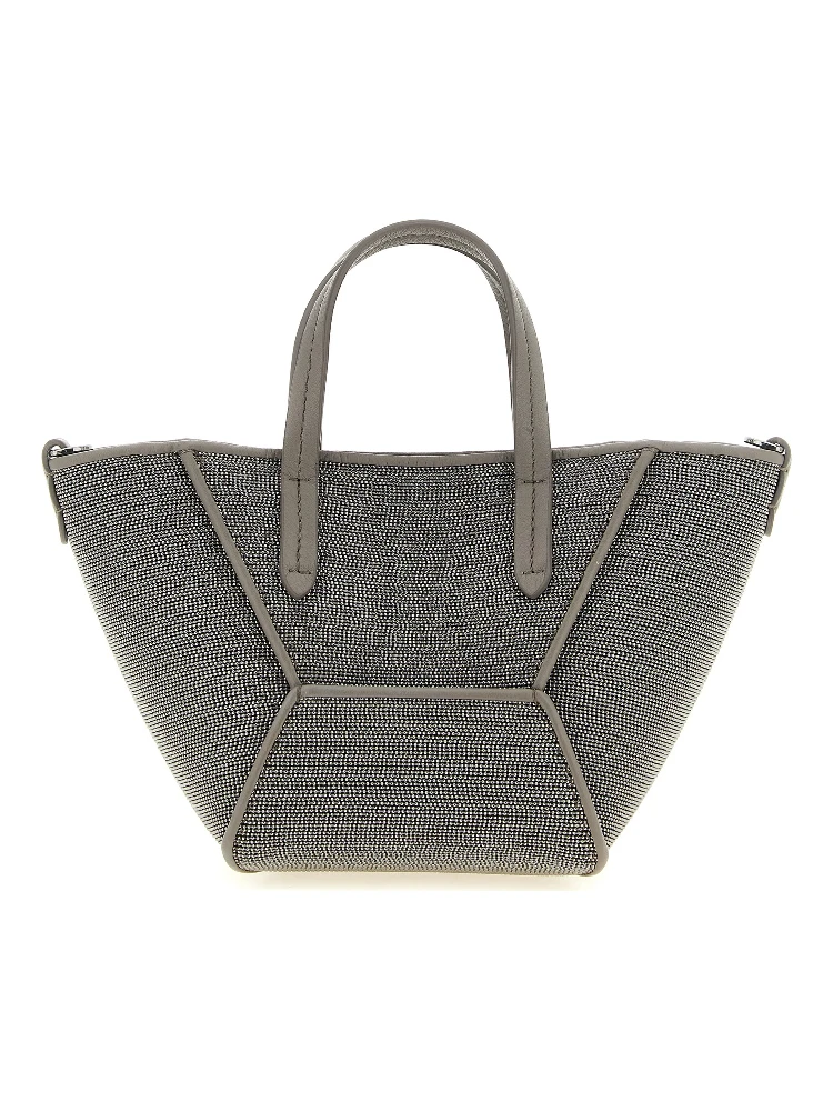 Gray Calfskin Handbag