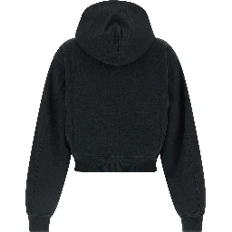 Black Cotton Sweatshirt
