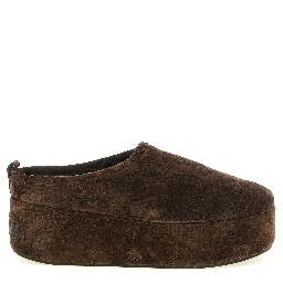 Brown Calfskin Mules