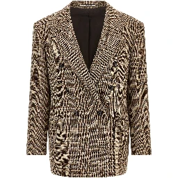 Brown Polyester Blazer