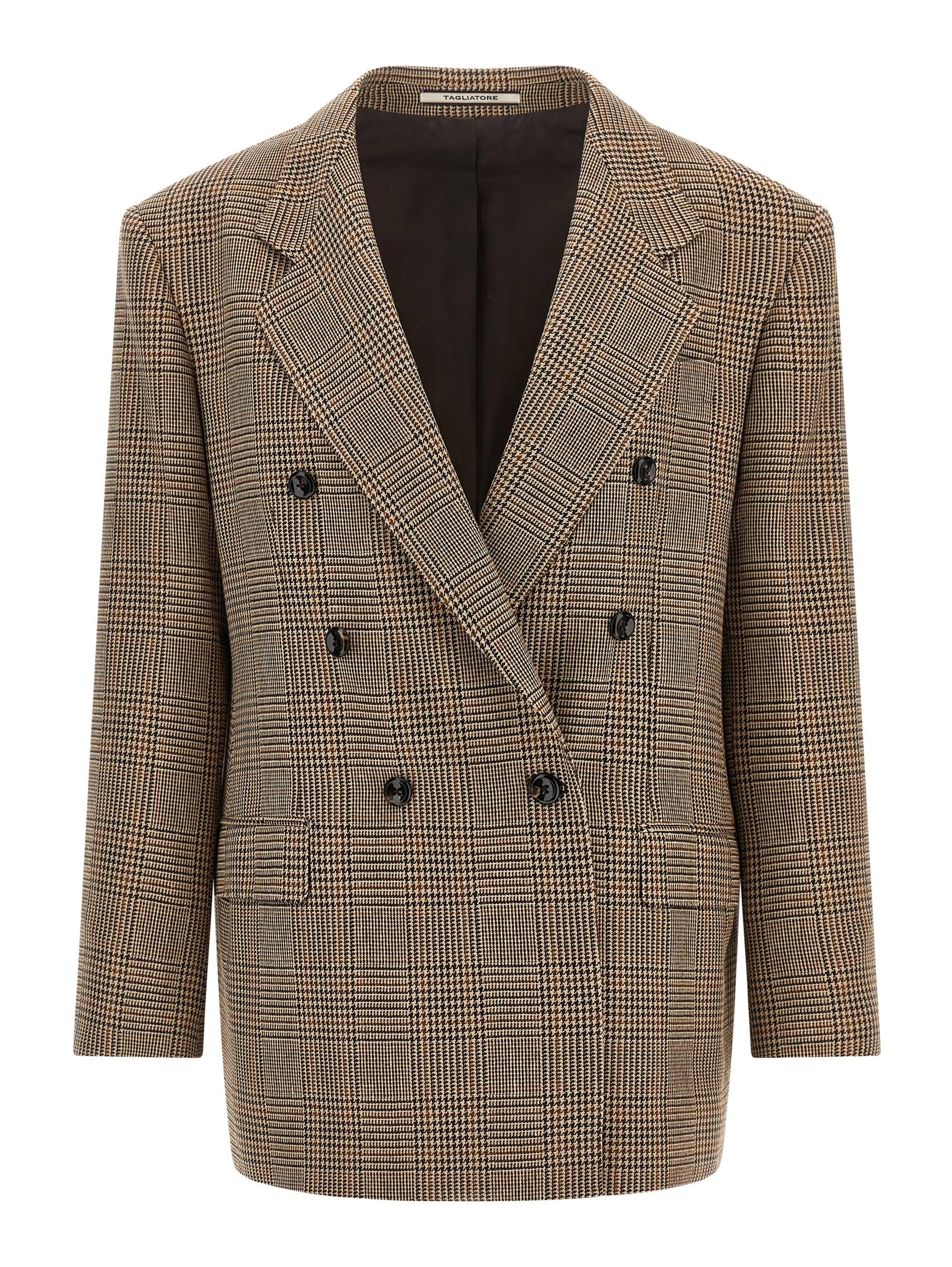 Brown Polyester Blazer