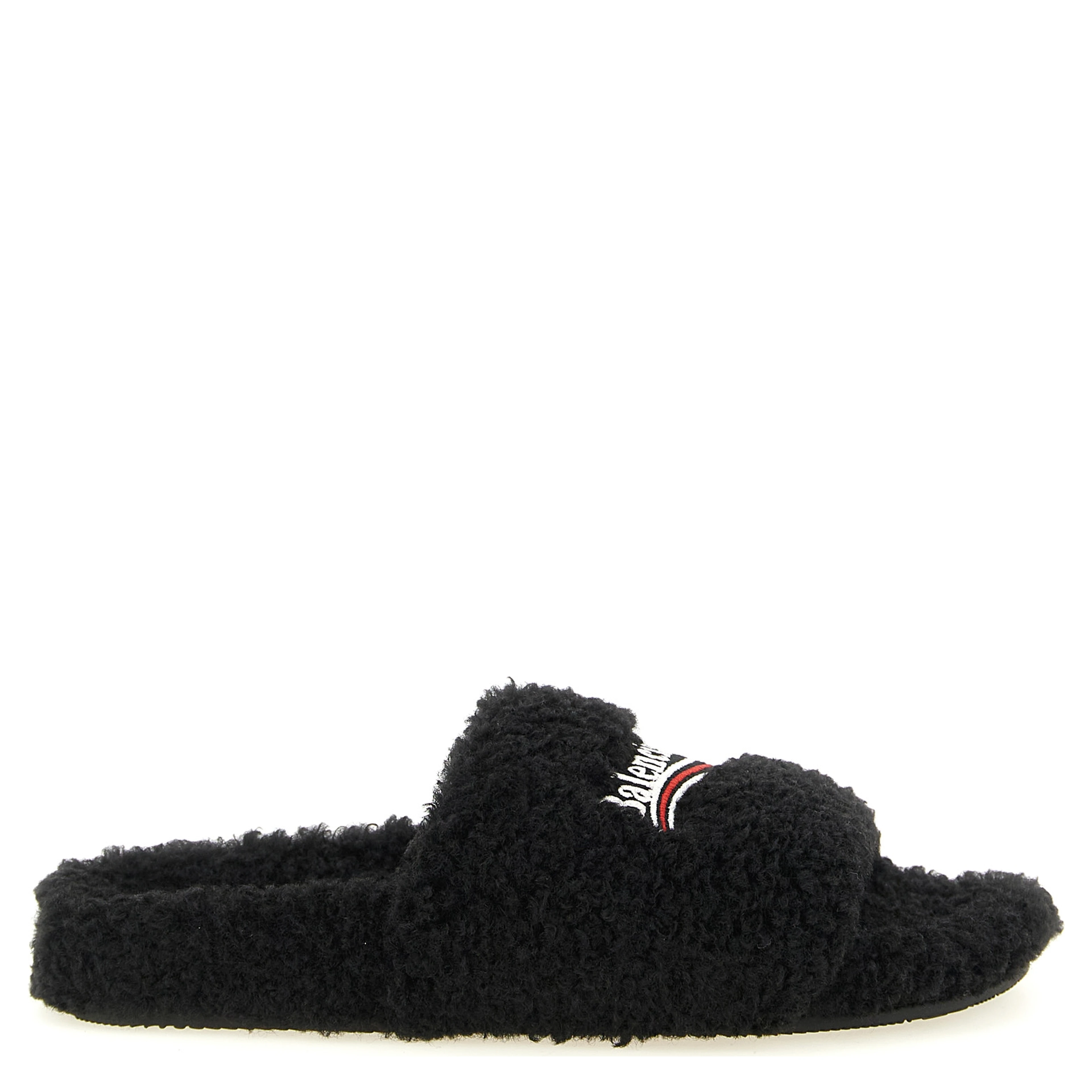 Black Polyester Slides