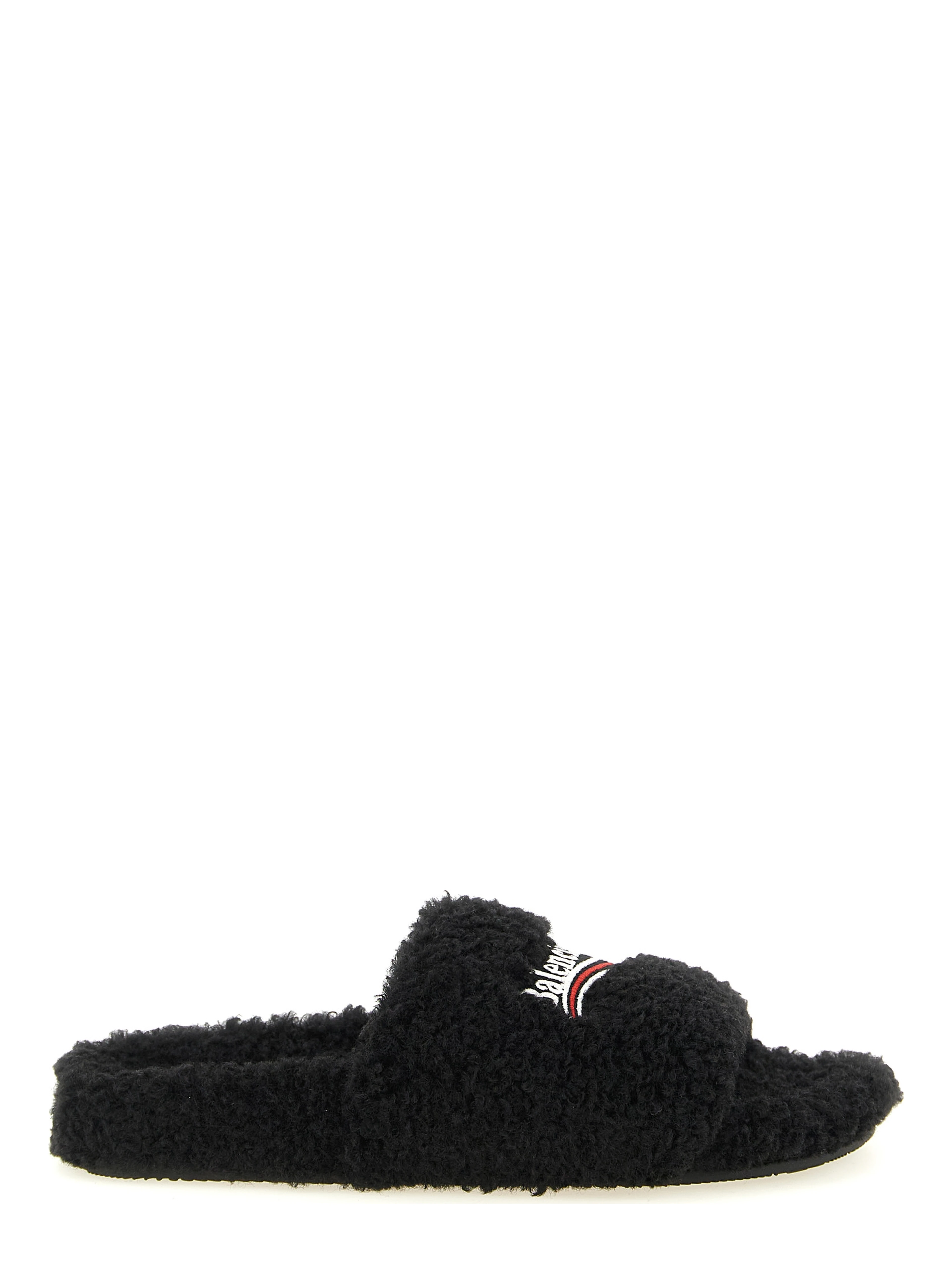 Black Polyester Slides