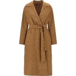Beige Virgin Wool Coat