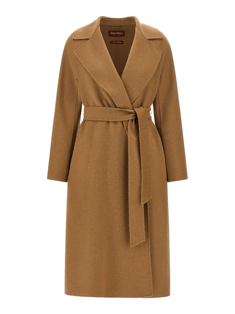 Beige Virgin Wool Coat