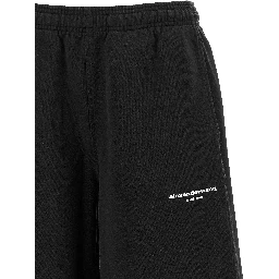Black Cotton Athletic Pants