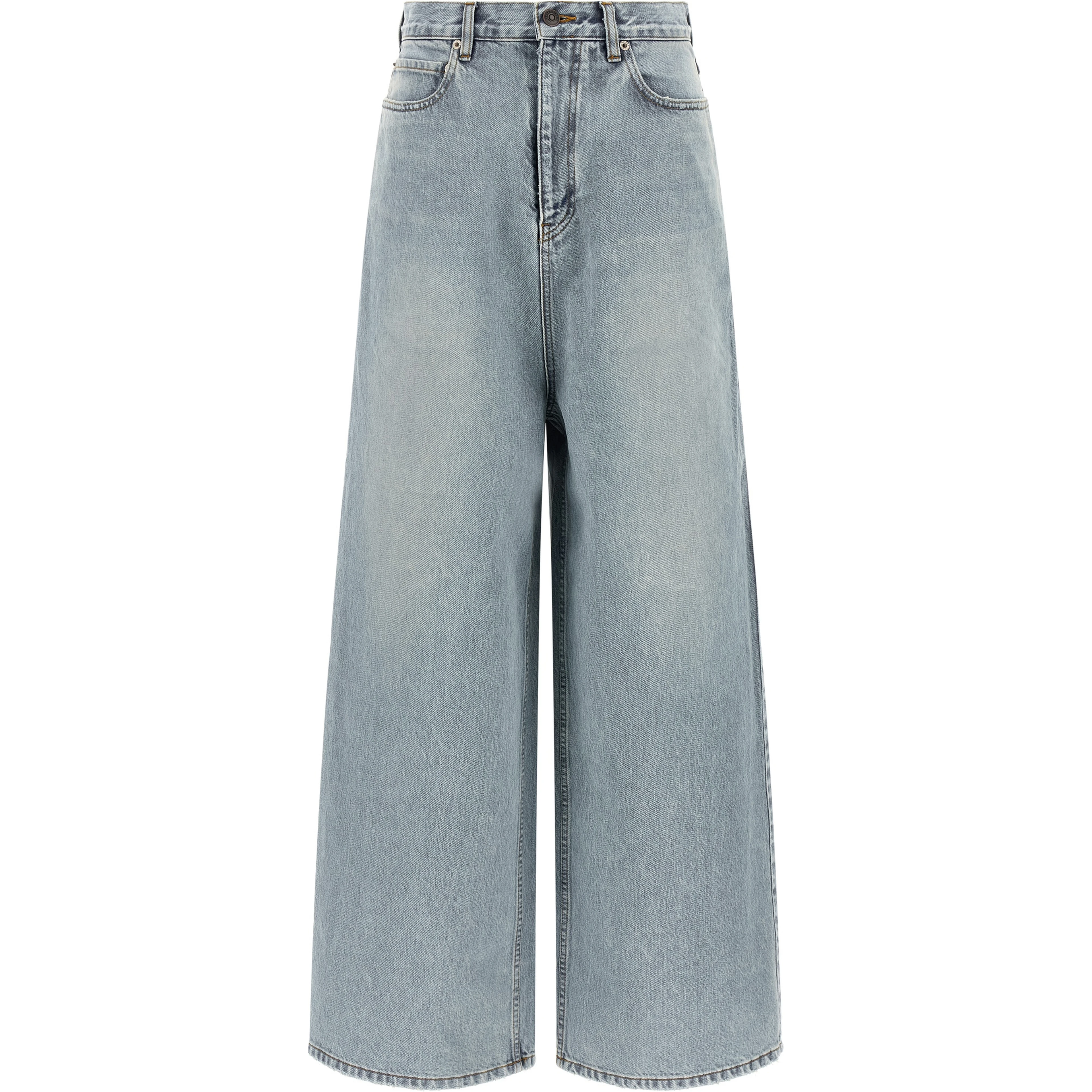 Blue Cotton Relaxed Fit Jeans