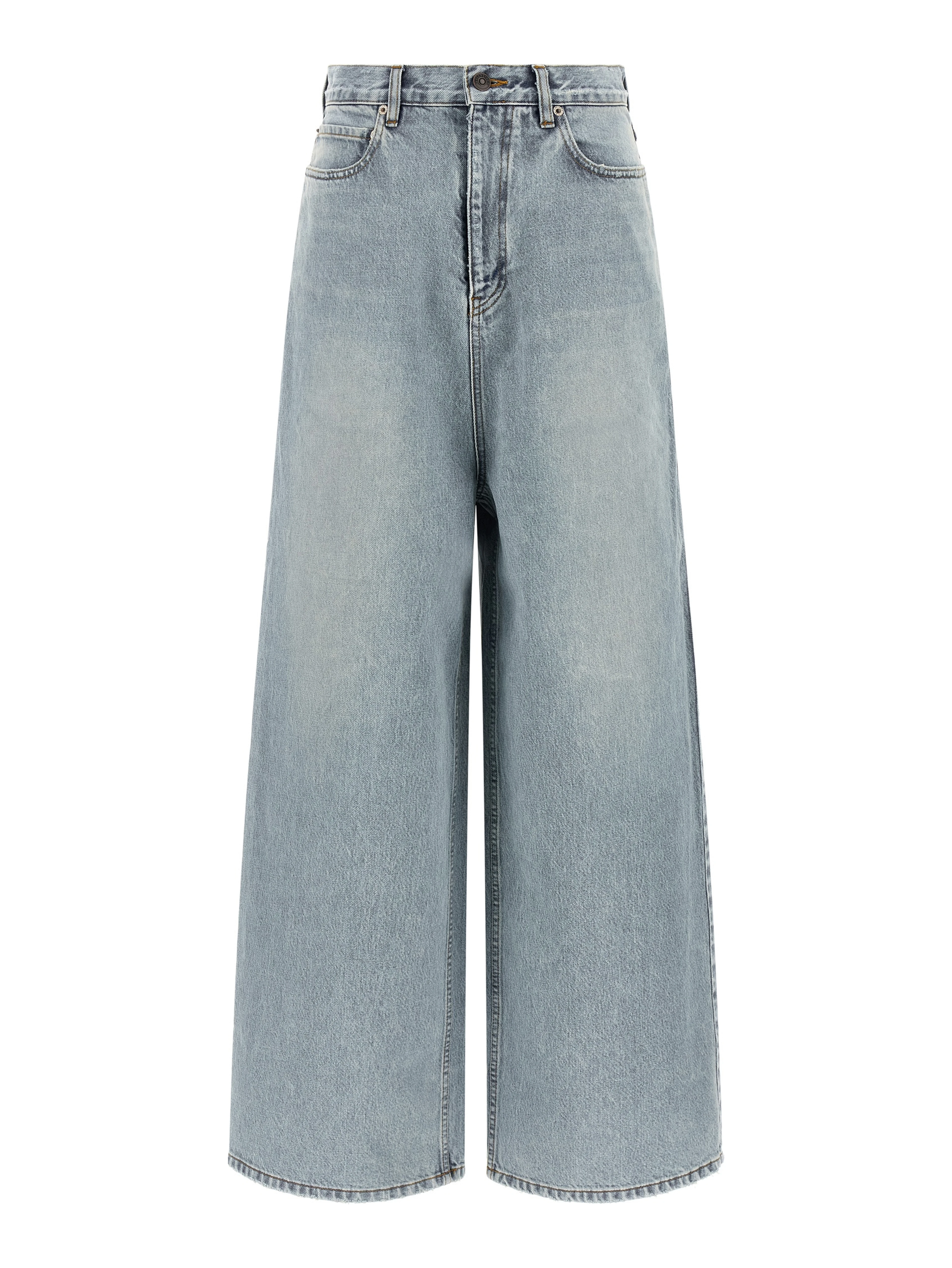 Blue Cotton Relaxed Fit Jeans
