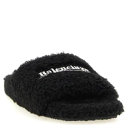 Black Polyester Slides