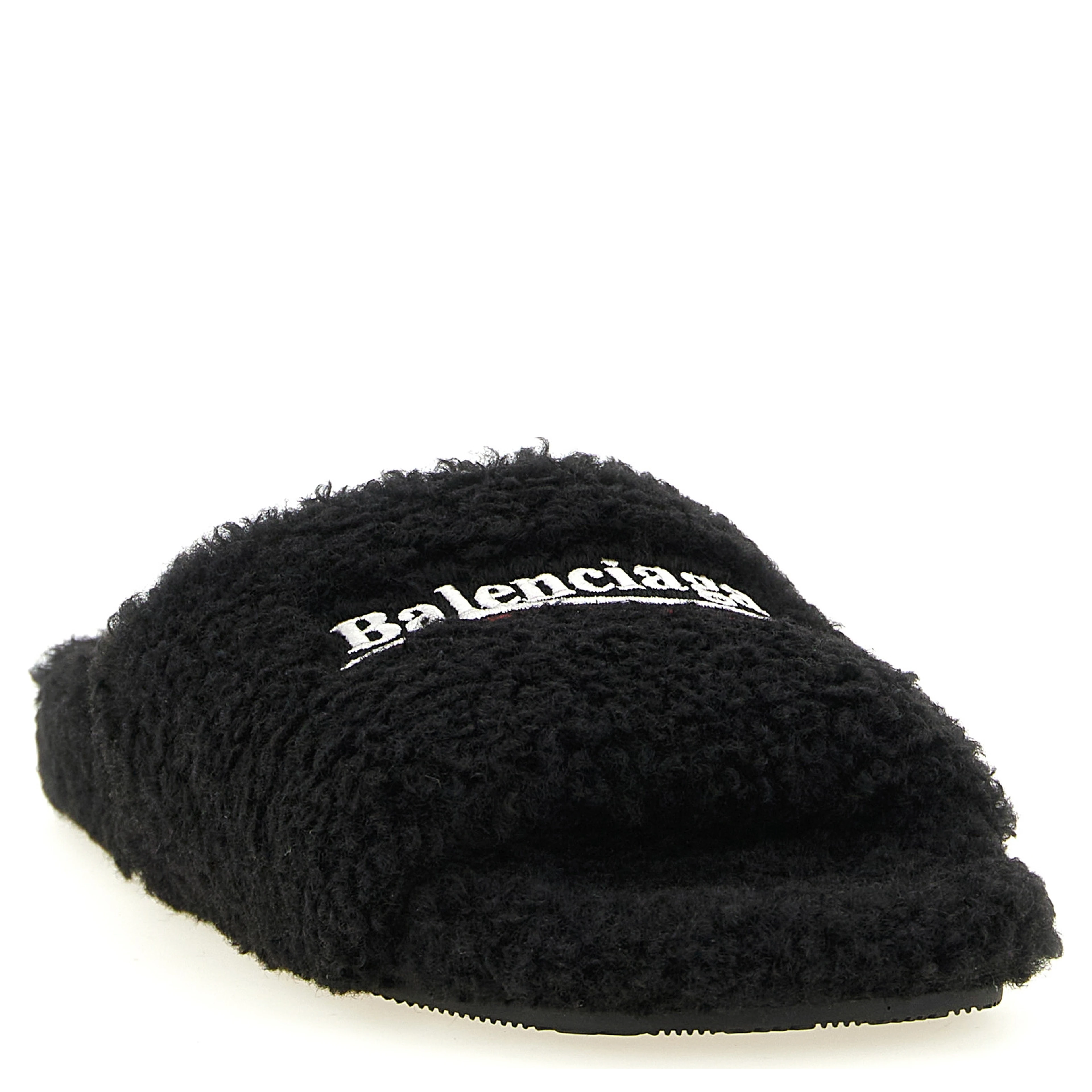 Black Polyester Slides