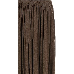 Brown Lyocell Mini Skirt