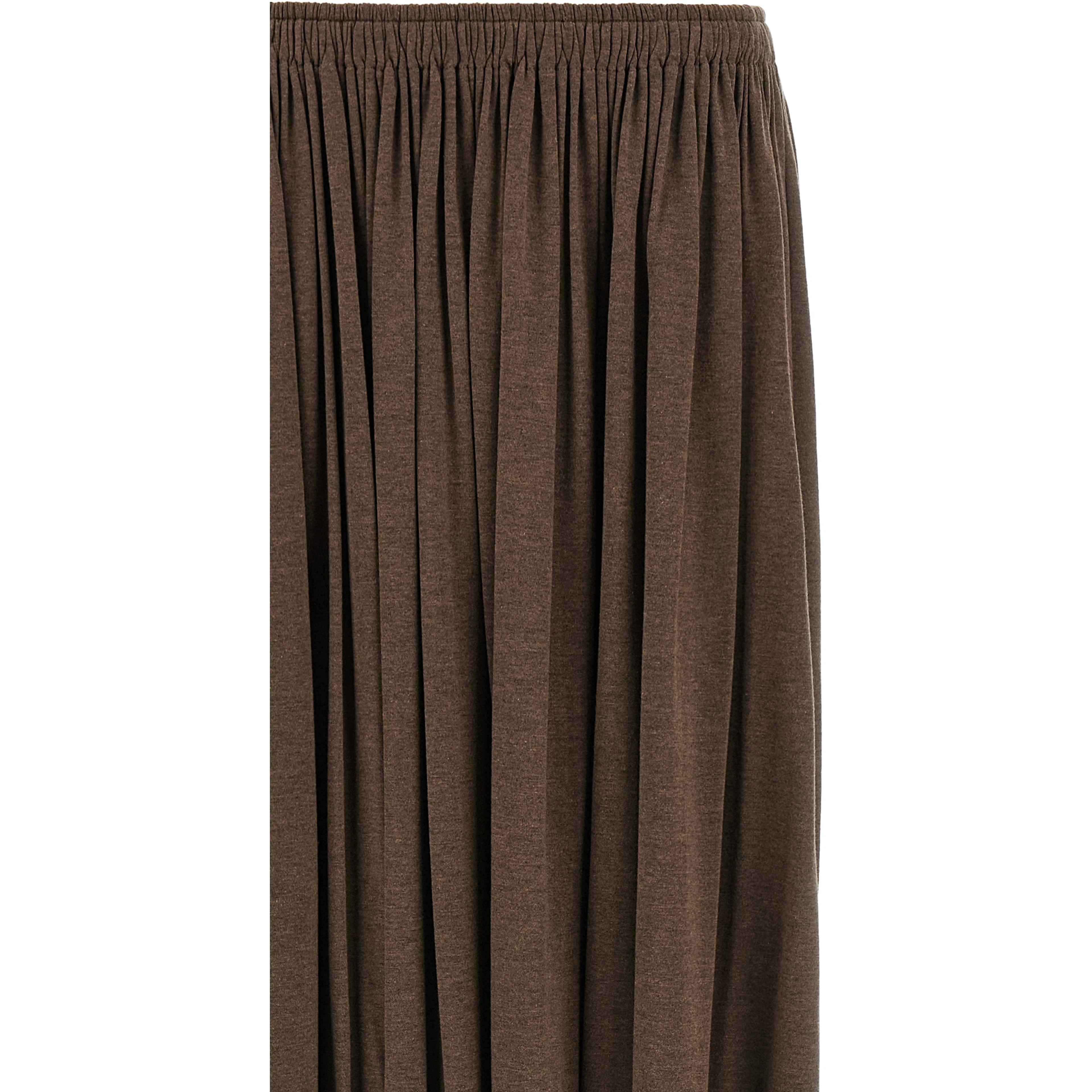 Brown Lyocell Mini Skirt