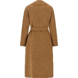 Beige Virgin Wool Coat