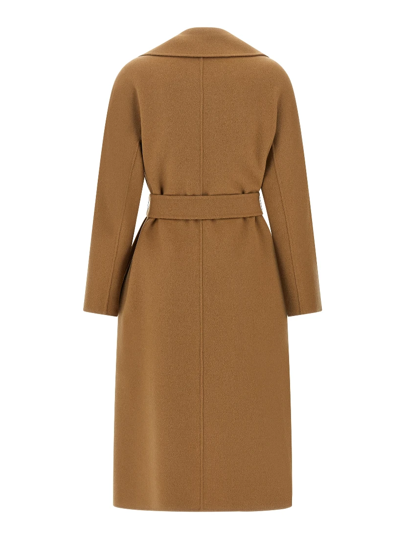 Beige Virgin Wool Coat