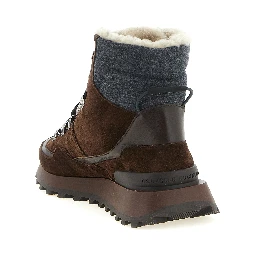 Brown Calfskin Ankle Boots