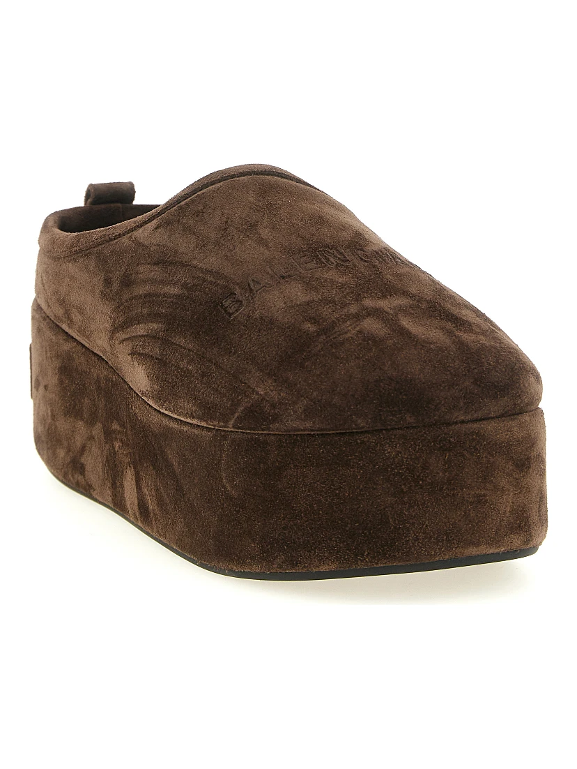 Brown Calfskin Mules