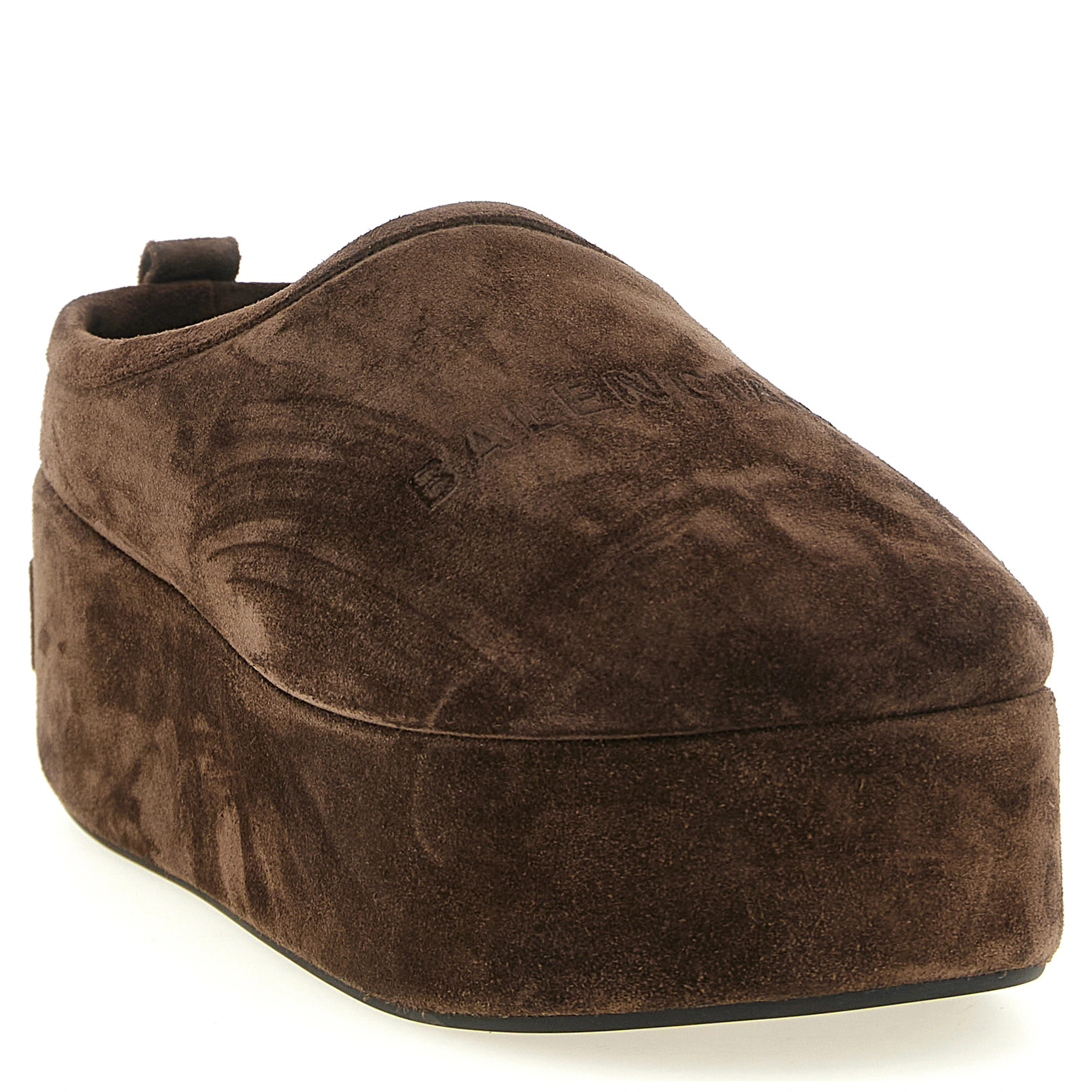 Brown Calfskin Mules