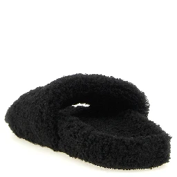 Black Polyester Slides